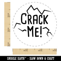 Crack Me Chicken Egg Rubber Stamp