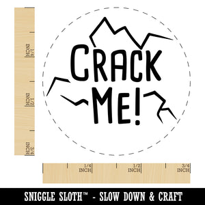 Crack Me Chicken Egg Rubber Stamp