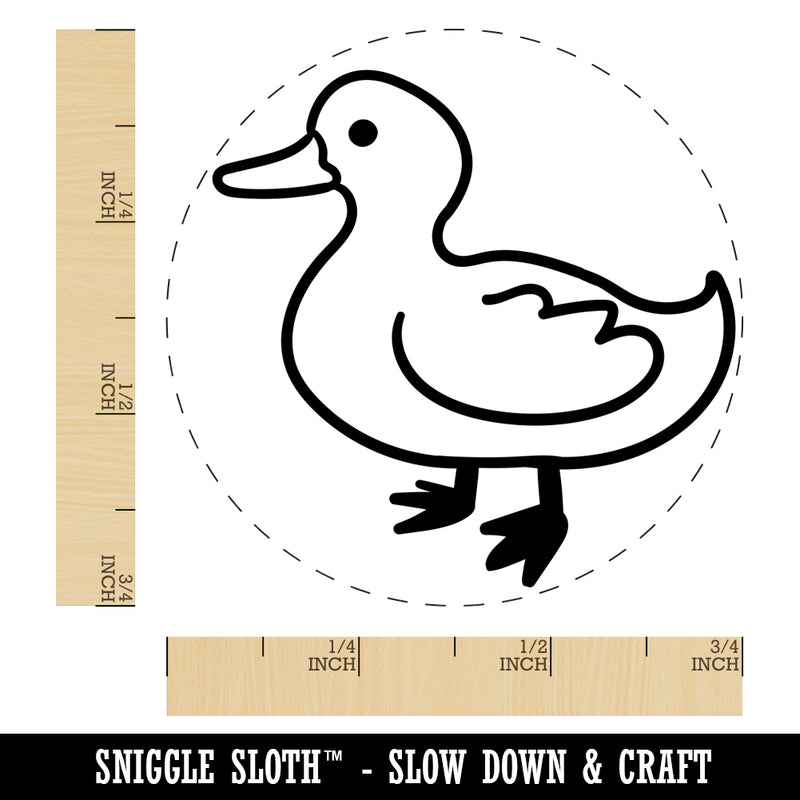 Cute Duck Chicken Egg Rubber Stamp