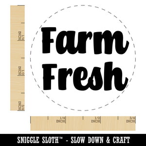 Farm Fresh Bold Chicken Egg Rubber Stamp