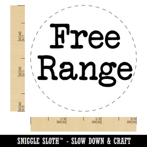 Free Range Typewriter Chicken Egg Rubber Stamp