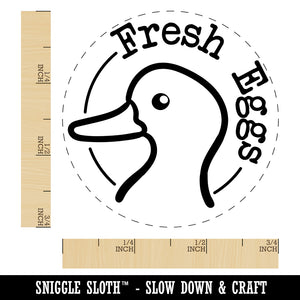 Fresh Duck Eggs Chicken Egg Rubber Stamp