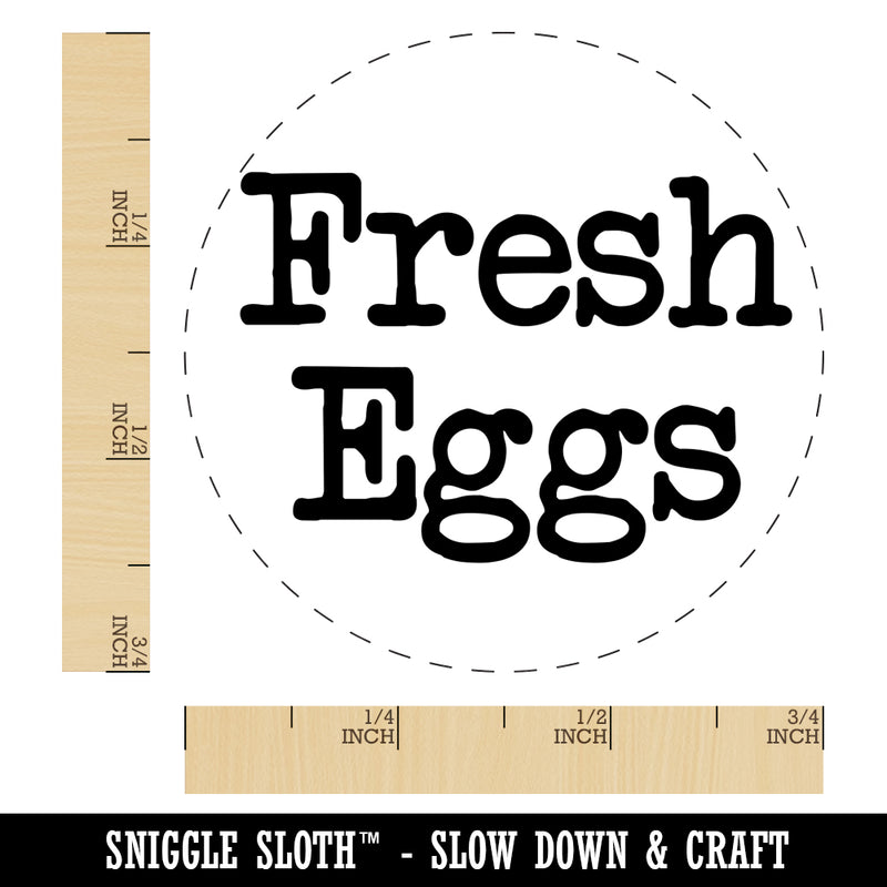 Fresh Eggs Typewriter Chicken Egg Rubber Stamp