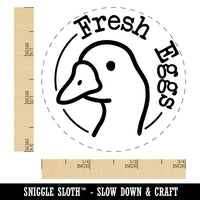 Fresh Goose Eggs Chicken Egg Rubber Stamp