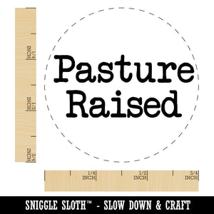 Pasture Raised Typewriter Chicken Egg Rubber Stamp