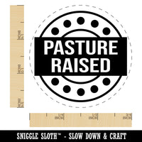 Pasture Raised Label Chicken Egg Rubber Stamp