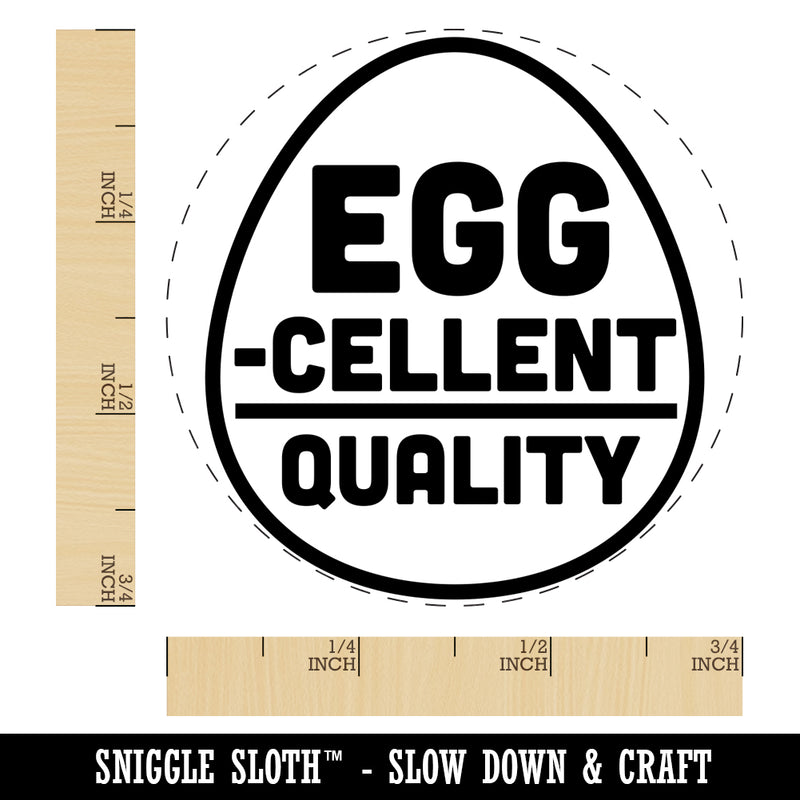 Eggcellent Excellent Quality Chicken Egg Rubber Stamp