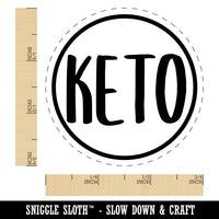 Keto Food Diet Chicken Egg Rubber Stamp