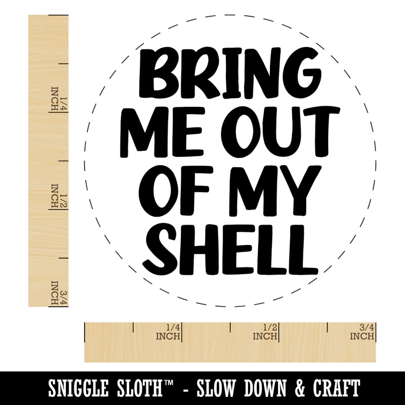 Bring Me Out of My Shell Chicken Egg Rubber Stamp