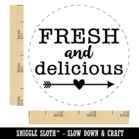 Fresh and Delicious Chicken Egg Rubber Stamp