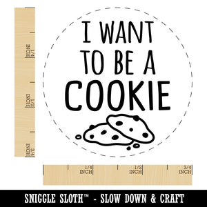 I Want to Be a Cookie Chicken Egg Rubber Stamp