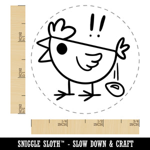 Shockingly Fresh Chicken Eggs Funny Chicken Egg Rubber Stamp