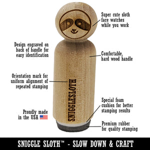 Wary Beaver Doodle Rubber Stamp for Stamping Crafting Planners