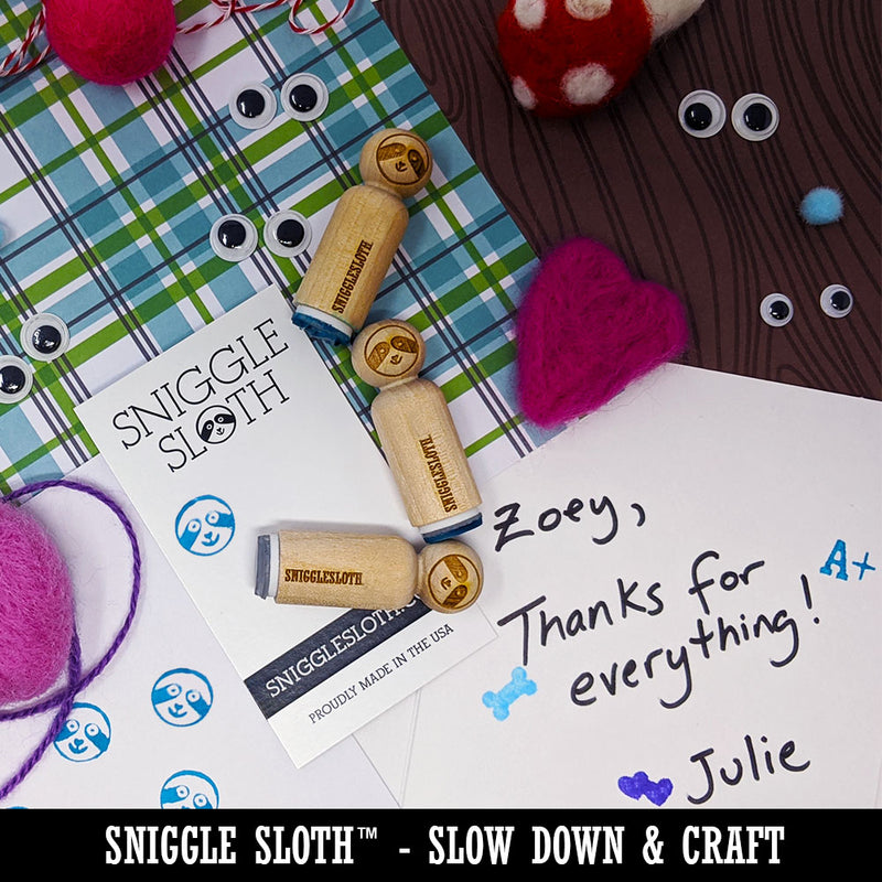 Sneaky Thief Robber with Sack Rubber Stamp for Stamping Crafting Planners
