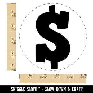 Dollar Sign Money Symbol Rubber Stamp for Stamping Crafting Planners