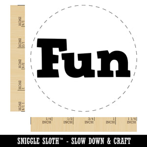 Fun Text Rubber Stamp for Stamping Crafting Planners