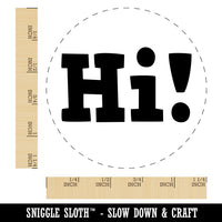 Hi Text Rubber Stamp for Stamping Crafting Planners