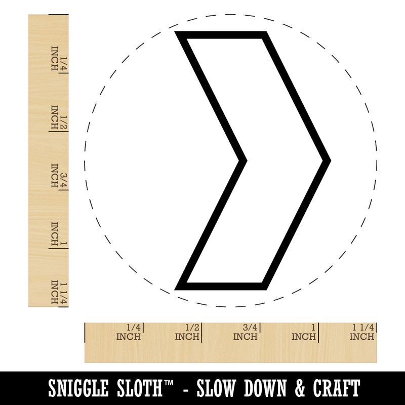 Chevron Arrow Outline Rubber Stamp for Stamping Crafting Planners