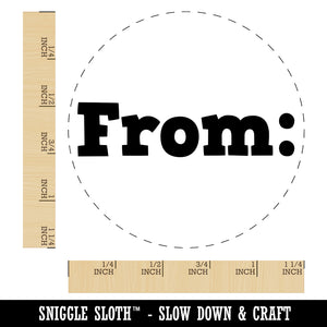 From Text Rubber Stamp for Stamping Crafting Planners