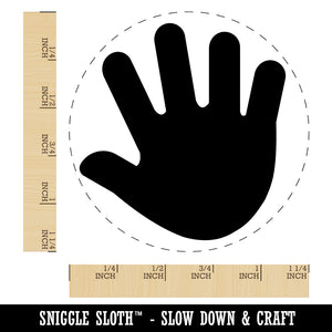 Handprint Solid Rubber Stamp for Stamping Crafting Planners