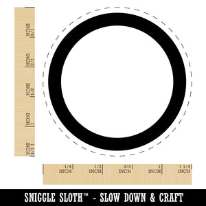 Circle Outline Rubber Stamp for Stamping Crafting Planners