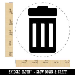 Garbage Trash Can Rubber Stamp for Stamping Crafting Planners