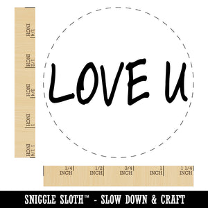 Love U You Text Rubber Stamp for Stamping Crafting Planners