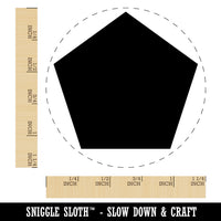 Pentagon Solid Rubber Stamp for Stamping Crafting Planners