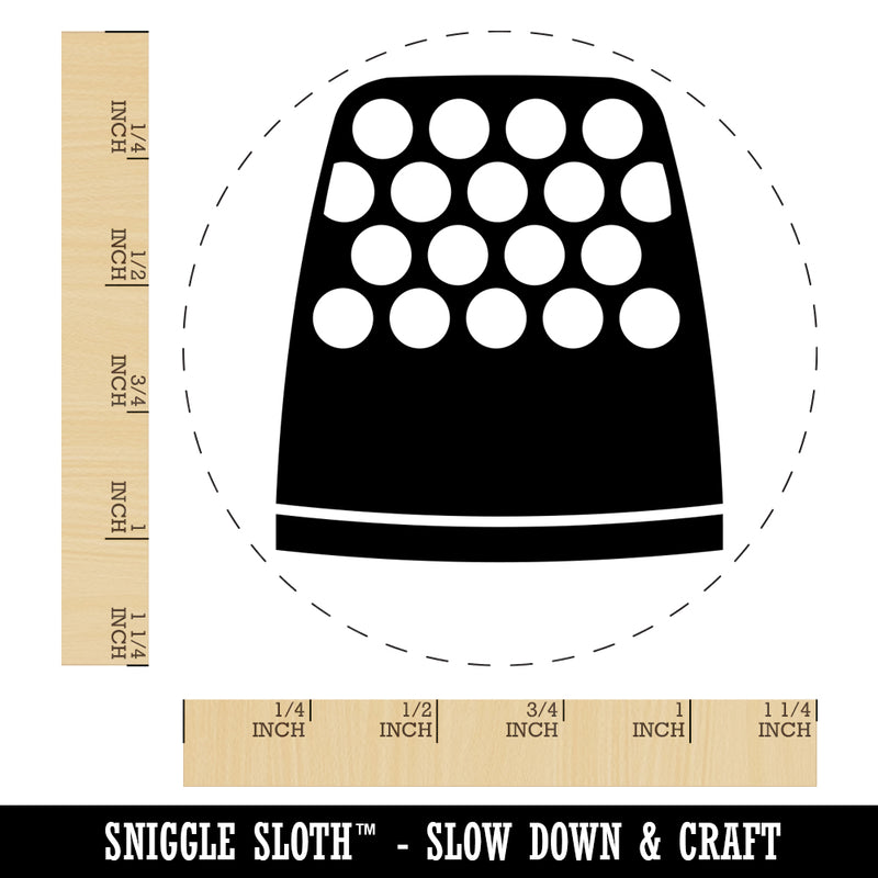 Thimble Sewing Rubber Stamp for Stamping Crafting Planners