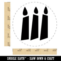 Birthday Candle Trio Solid Rubber Stamp for Stamping Crafting Planners