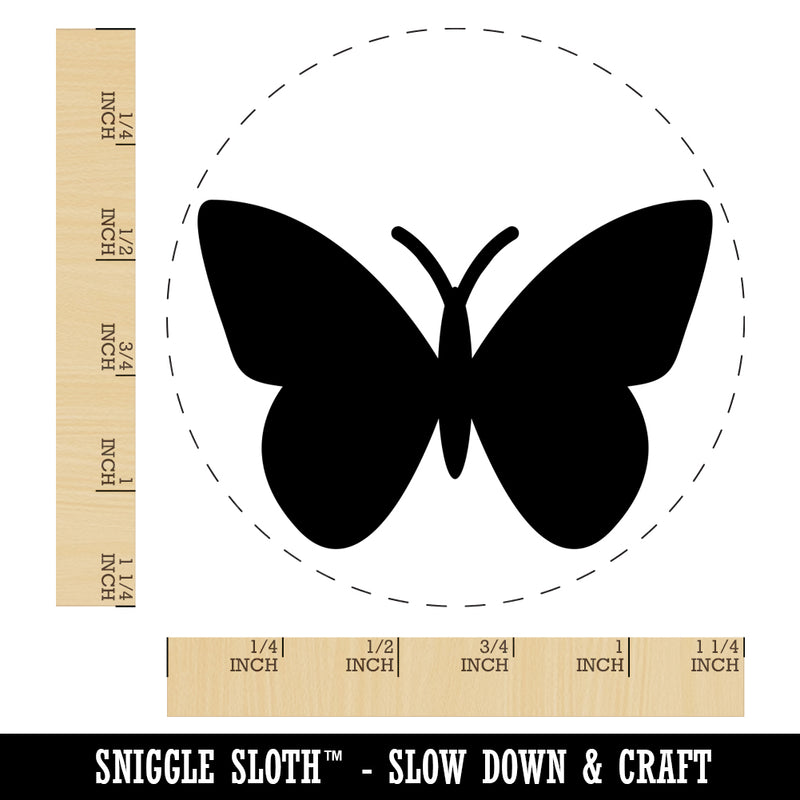 Butterfly Solid Rubber Stamp for Stamping Crafting Planners