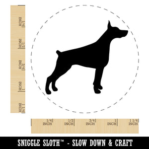 Dobermann Pinscher Dog Solid Rubber Stamp for Stamping Crafting Planners