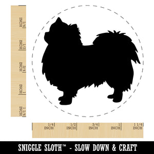 Long Coat Chihuahua Dog Solid Rubber Stamp for Stamping Crafting Planners