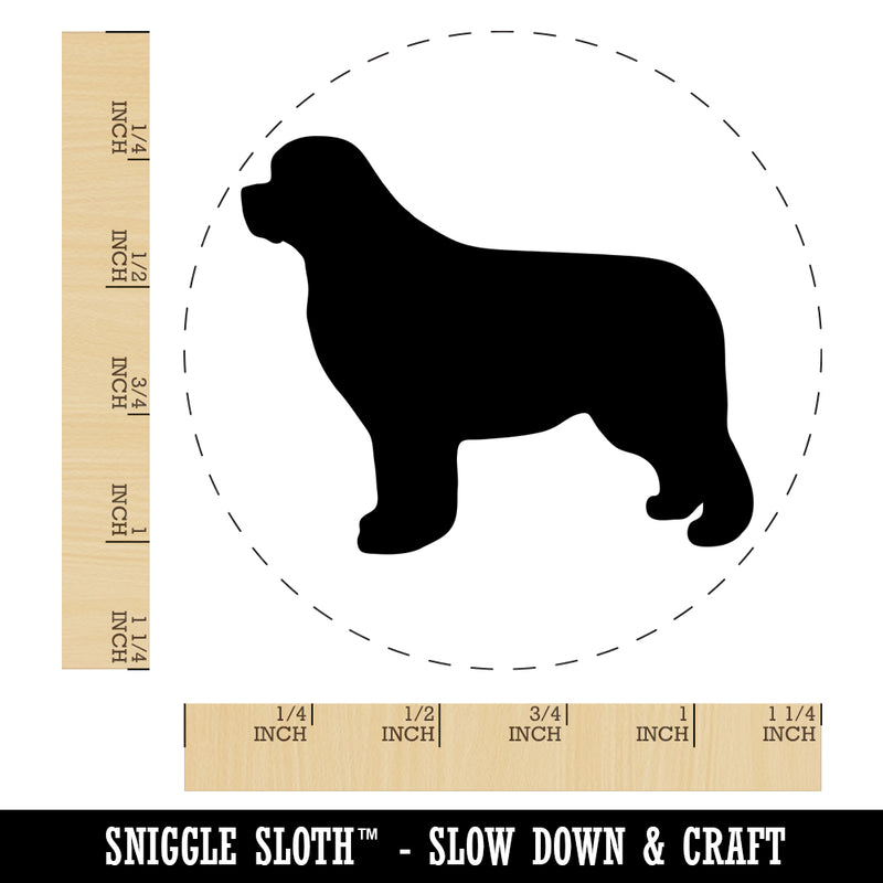 Newfoundland Dog Solid Rubber Stamp for Stamping Crafting Planners