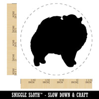 Pomeranian Dog Solid Rubber Stamp for Stamping Crafting Planners