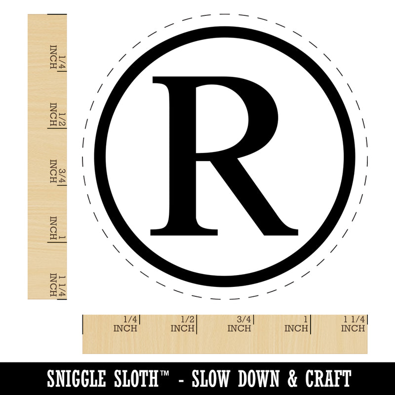 Registered Trademark Symbol Rubber Stamp for Stamping Crafting Planners