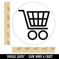 Shopping Cart Rubber Stamp for Stamping Crafting Planners