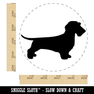 Wirehaired Dachshund Dog Solid Rubber Stamp for Stamping Crafting Planners