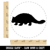 Ankylosaurus Dinosaur Solid Rubber Stamp for Stamping Crafting Planners