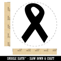 Awareness Ribbon Solid Rubber Stamp for Stamping Crafting Planners