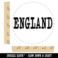 England Fun Text Rubber Stamp for Stamping Crafting Planners