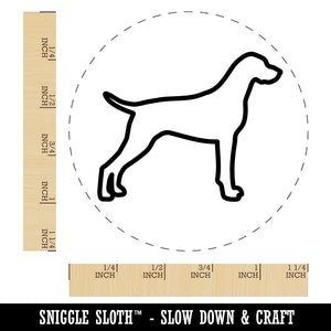 German Shorthaired Pointer Dog Outline Rubber Stamp for Stamping Crafting Planners