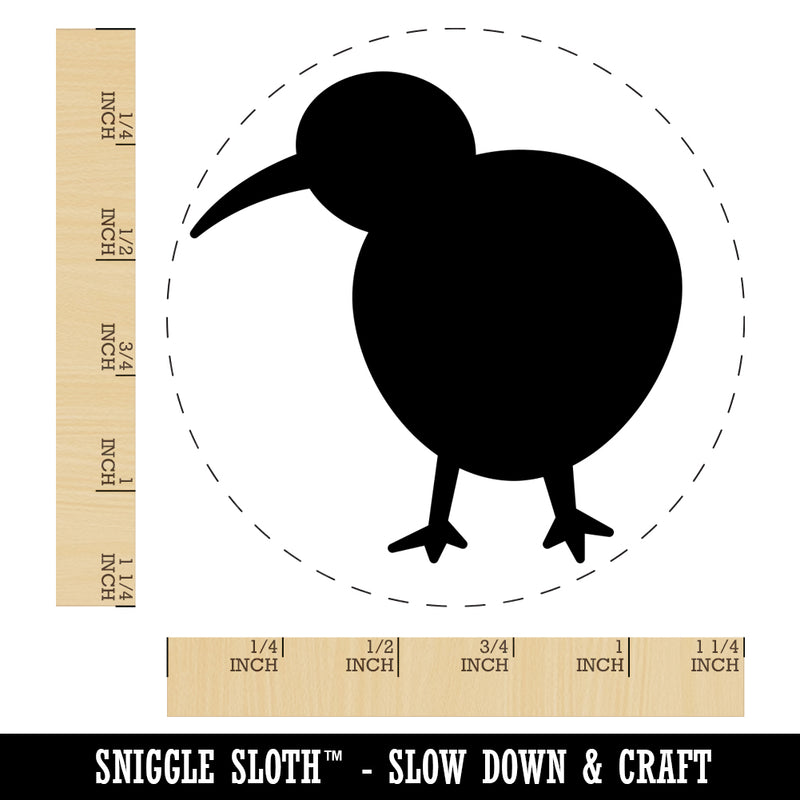 Kiwi Bird Solid Rubber Stamp for Stamping Crafting Planners