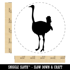 Ostrich Bird Solid Rubber Stamp for Stamping Crafting Planners