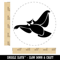 Owl Flying Bird Doodle Rubber Stamp for Stamping Crafting Planners