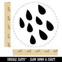 Rain Shower Rubber Stamp for Stamping Crafting Planners