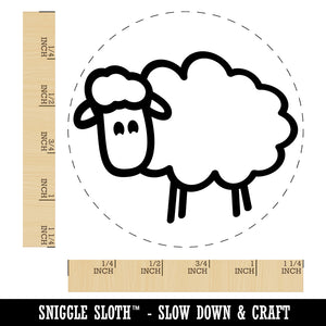 Sheep Doodle Rubber Stamp for Stamping Crafting Planners