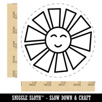 Smiling Sunshine Rubber Stamp for Stamping Crafting Planners