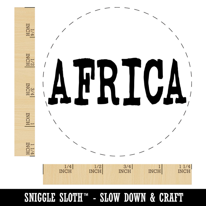 Africa Fun Text Rubber Stamp for Stamping Crafting Planners