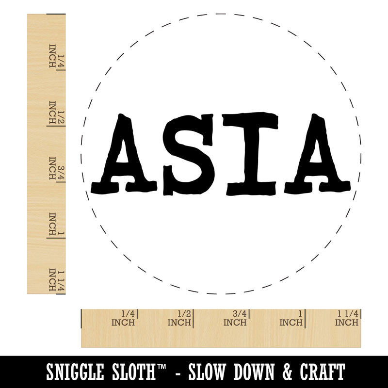 Asia Fun Text Rubber Stamp for Stamping Crafting Planners